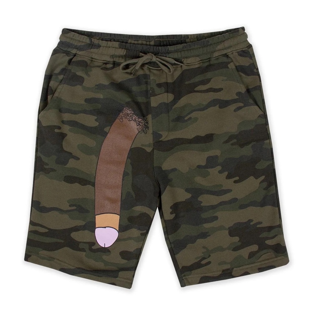 Porous Walker Camo Long Dong Sweatshorts (Chocolate)